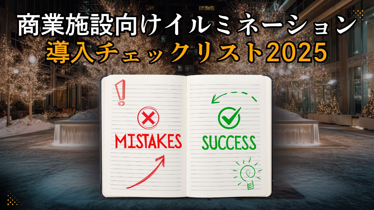 商業施設向けイルミネーション導入チェックリスト2025 - 【動画制作 